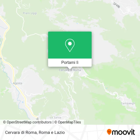 Mappa Cervara di Roma