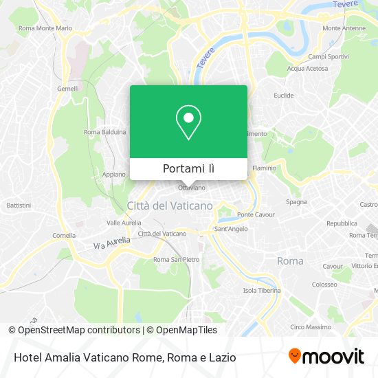 Mappa Hotel Amalia Vaticano Rome