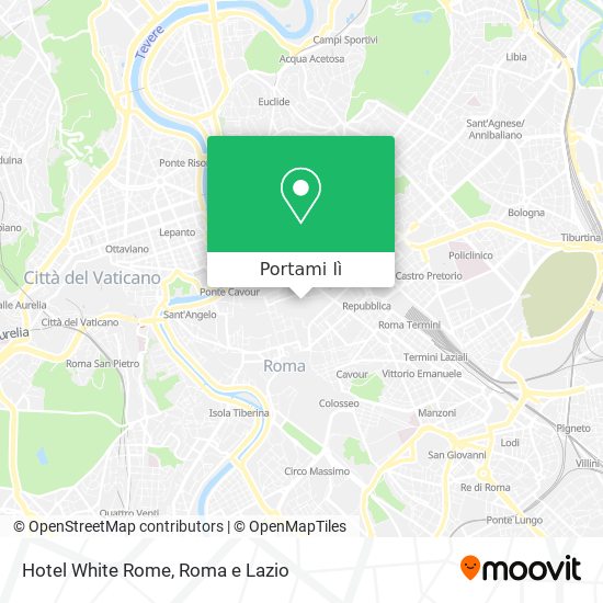 Mappa Hotel White Rome