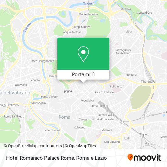 Mappa Hotel Romanico Palace Rome
