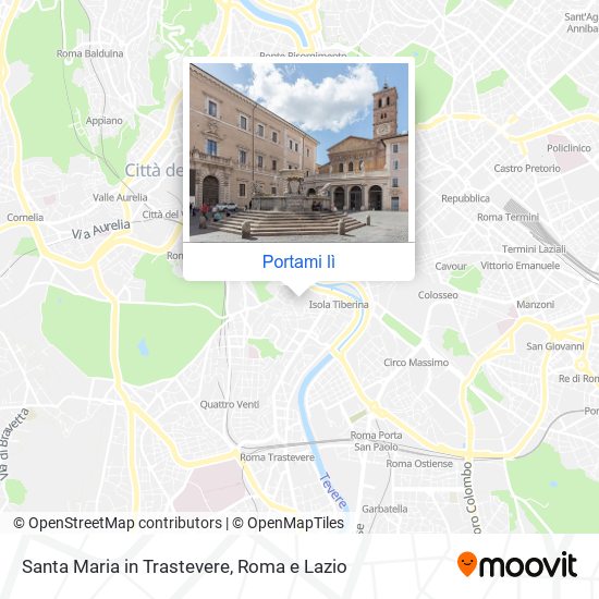 Mappa Santa Maria in Trastevere