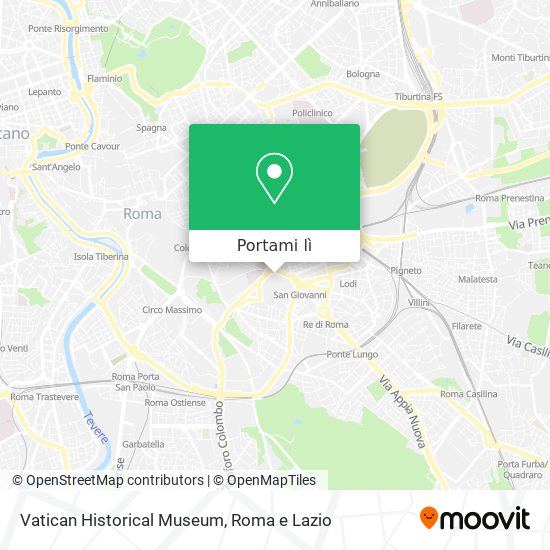 Mappa Vatican Historical Museum