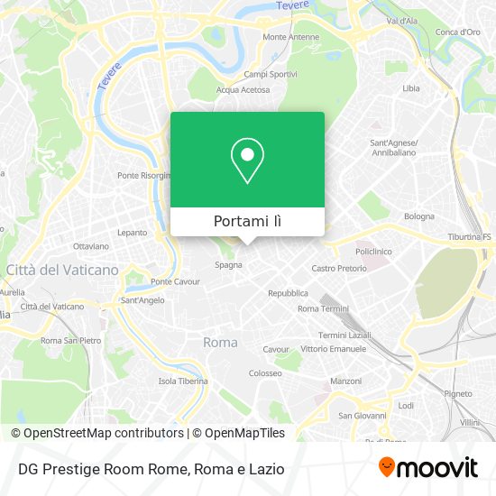 Mappa DG Prestige Room Rome
