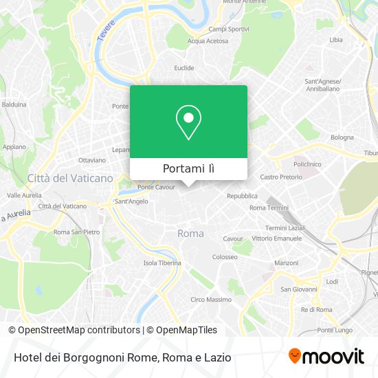 Mappa Hotel dei Borgognoni Rome