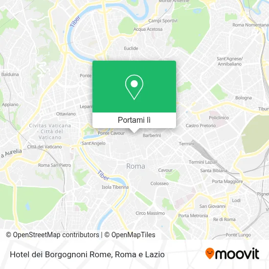Mappa Hotel dei Borgognoni Rome