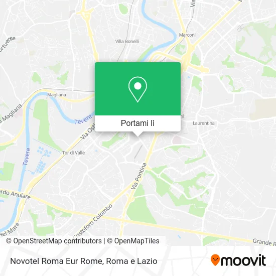 Mappa Novotel Roma Eur Rome