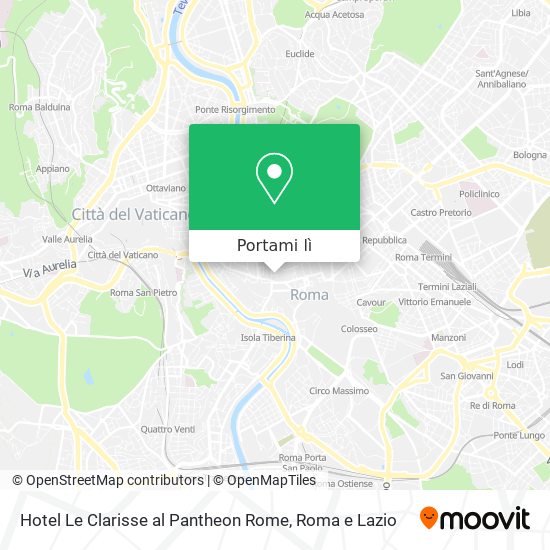 Mappa Hotel Le Clarisse al Pantheon Rome
