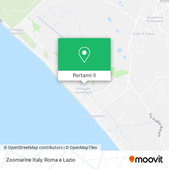 Mappa Zoomarine Italy
