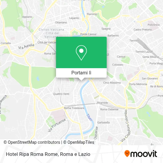 Mappa Hotel Ripa Roma Rome