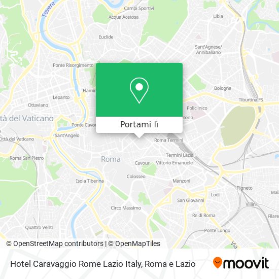 Mappa Hotel Caravaggio Rome Lazio Italy