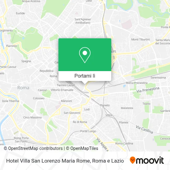 Mappa Hotel Villa San Lorenzo Maria Rome
