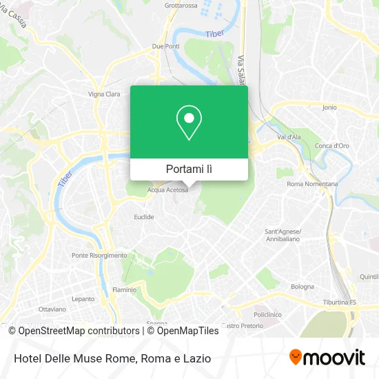 Mappa Hotel Delle Muse Rome