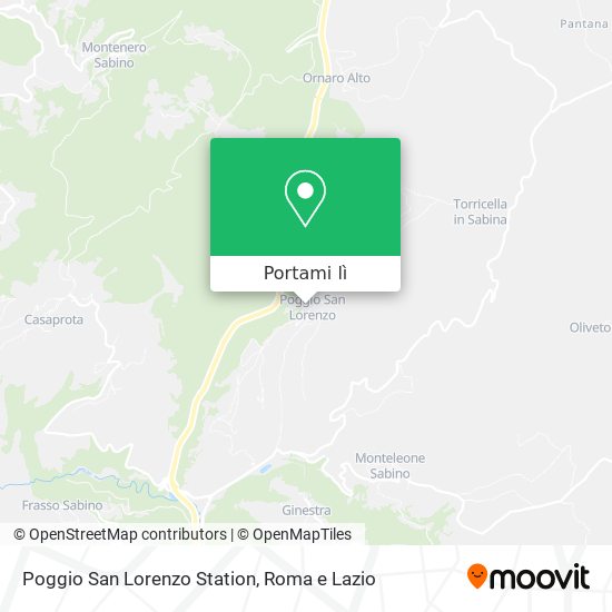 Mappa Poggio San Lorenzo Station