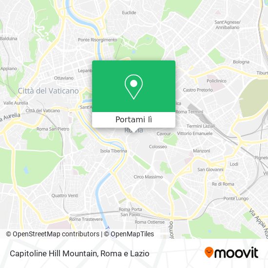 Mappa Capitoline Hill Mountain