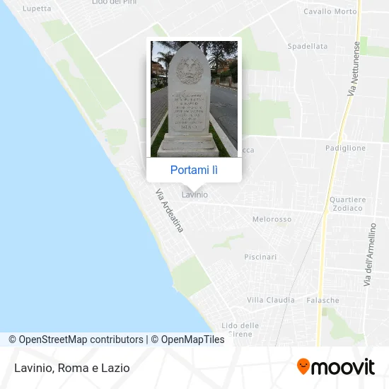 Mappa Lavinio