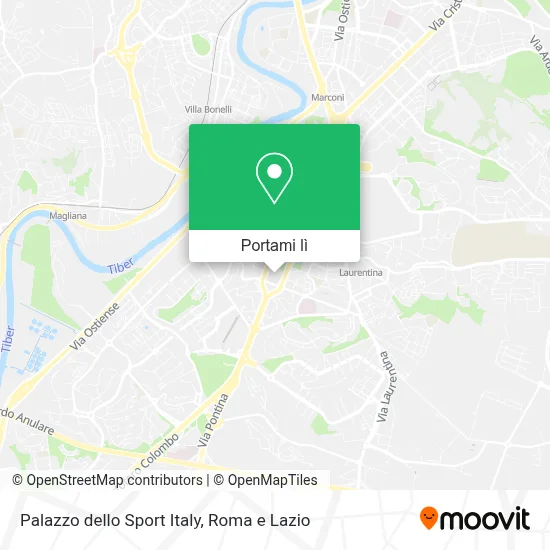 Mappa Palazzo dello Sport Italy