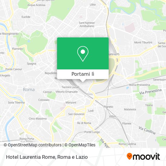 Mappa Hotel Laurentia Rome