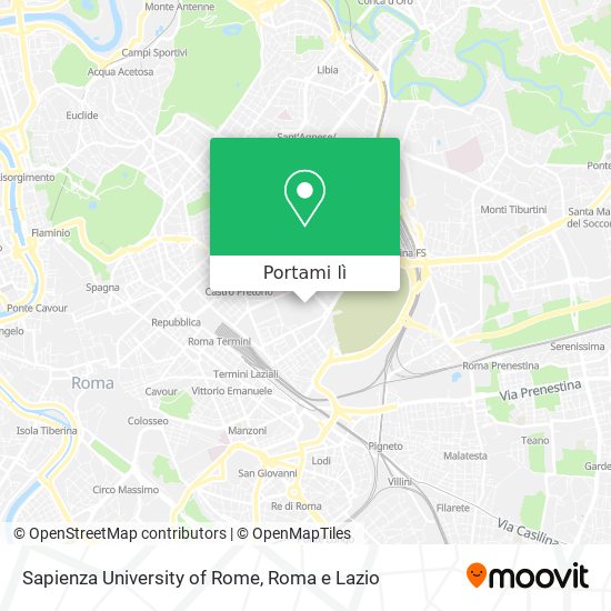 Mappa Sapienza University of Rome