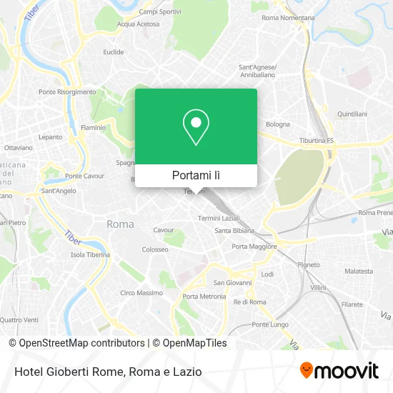 Mappa Hotel Gioberti Rome
