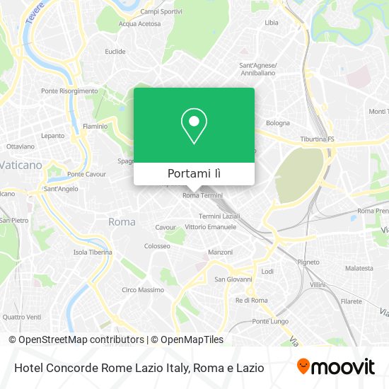 Mappa Hotel Concorde Rome Lazio Italy