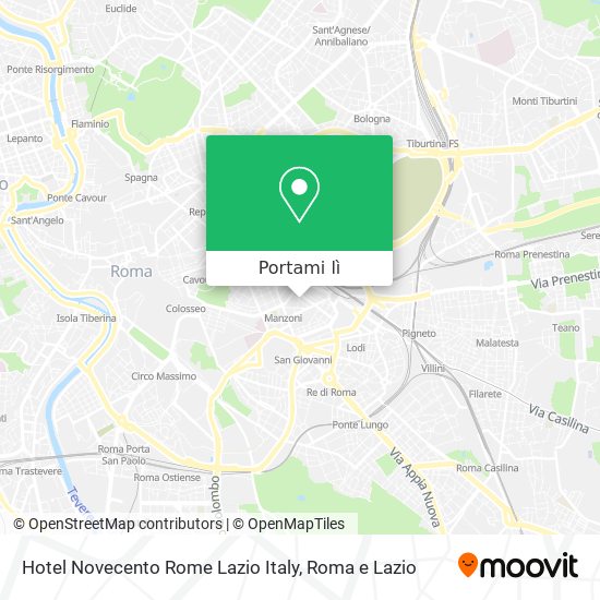 Mappa Hotel Novecento Rome Lazio Italy