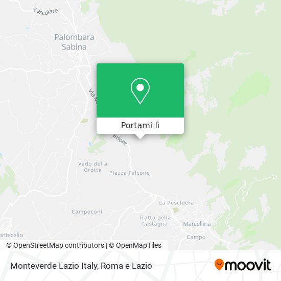 Mappa Monteverde Lazio Italy