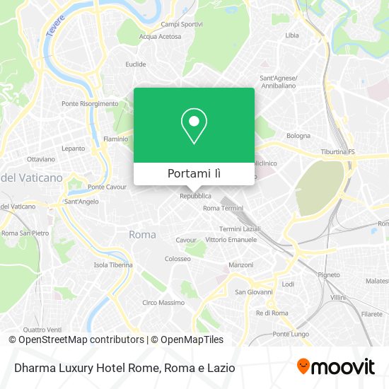 Mappa Dharma Luxury Hotel Rome