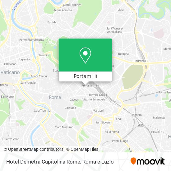 Mappa Hotel Demetra Capitolina Rome