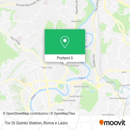 Mappa Tor Di Quinto Station