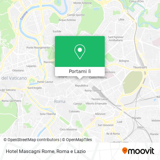 Mappa Hotel Mascagni Rome