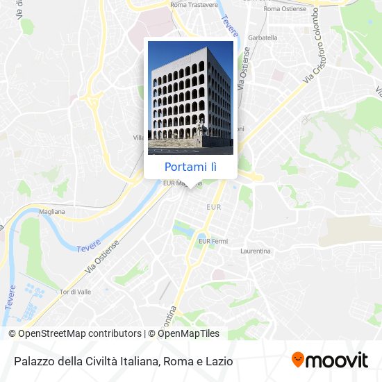 Mappa Palazzo della Civiltà Italiana