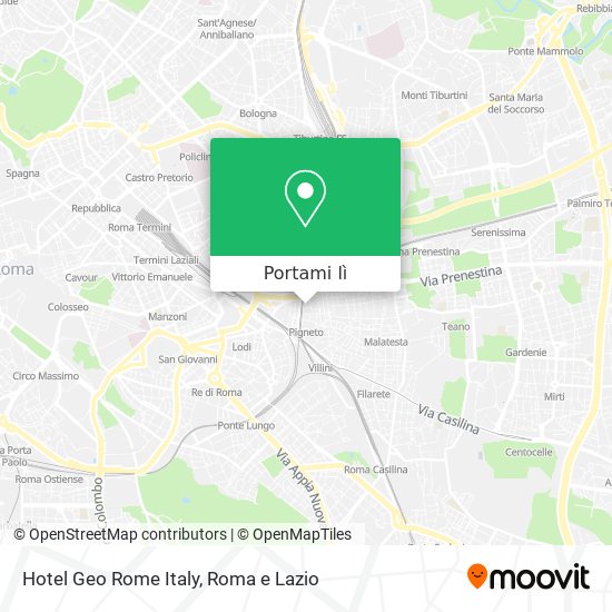 Mappa Hotel Geo Rome Italy