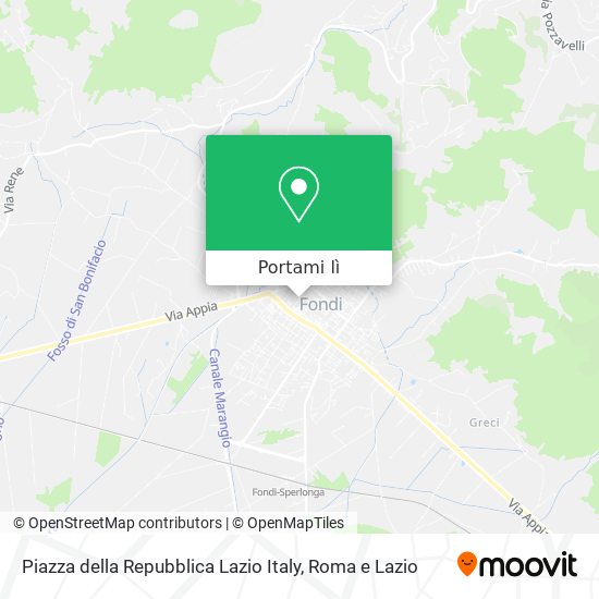 Mappa Piazza della Repubblica Lazio Italy
