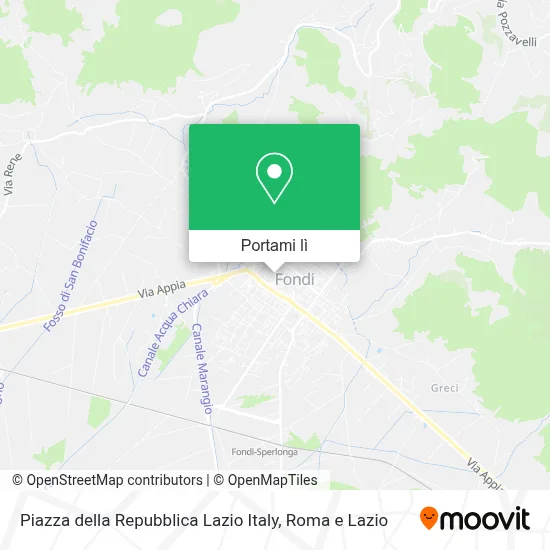 Mappa Piazza della Repubblica Lazio Italy
