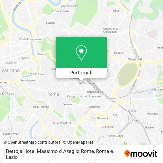 Mappa Bettoja Hotel Massimo d Azeglio Rome