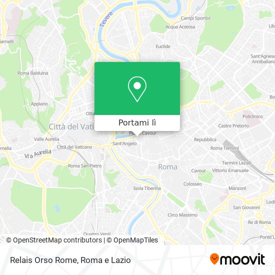Mappa Relais Orso Rome