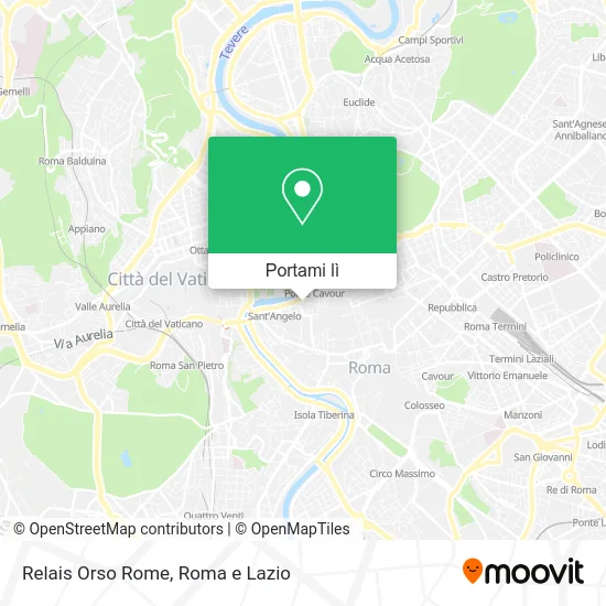 Mappa Relais Orso Rome