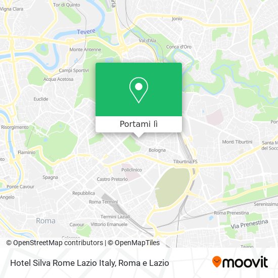 Mappa Hotel Silva Rome Lazio Italy