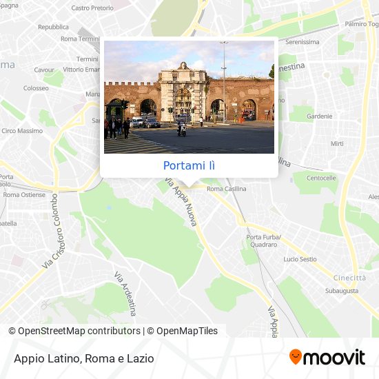 Mappa Appio Latino