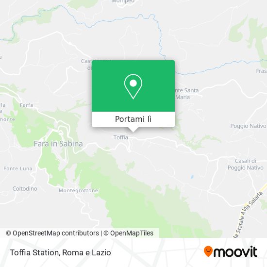 Mappa Toffia Station