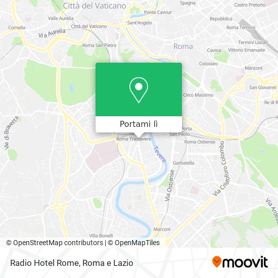 Mappa Radio Hotel Rome