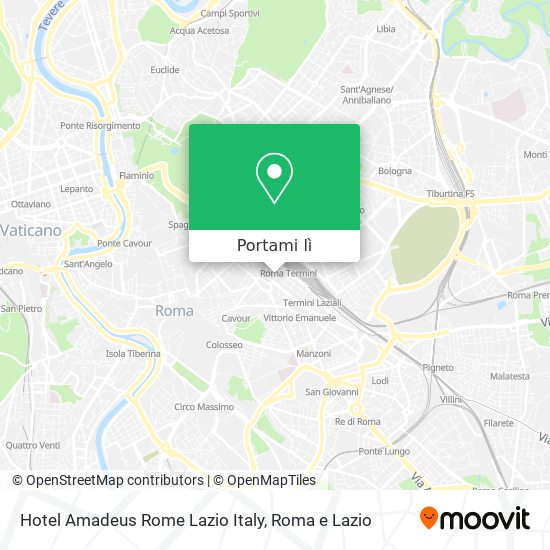 Mappa Hotel Amadeus Rome Lazio Italy