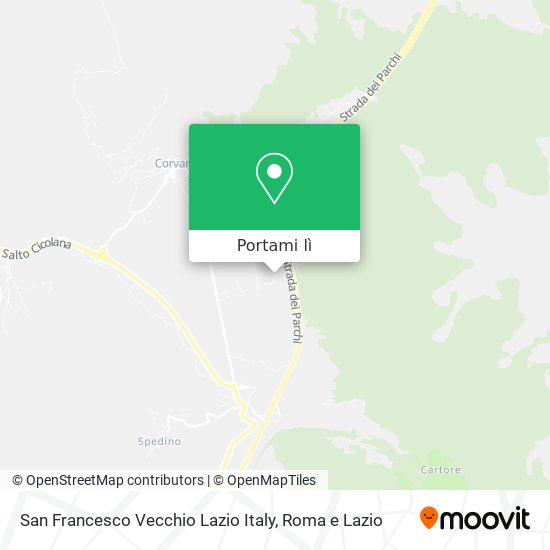 Mappa San Francesco Vecchio Lazio Italy
