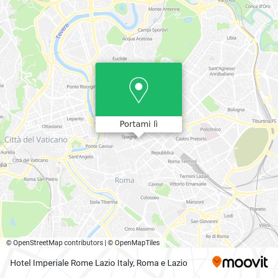 Mappa Hotel Imperiale Rome Lazio Italy