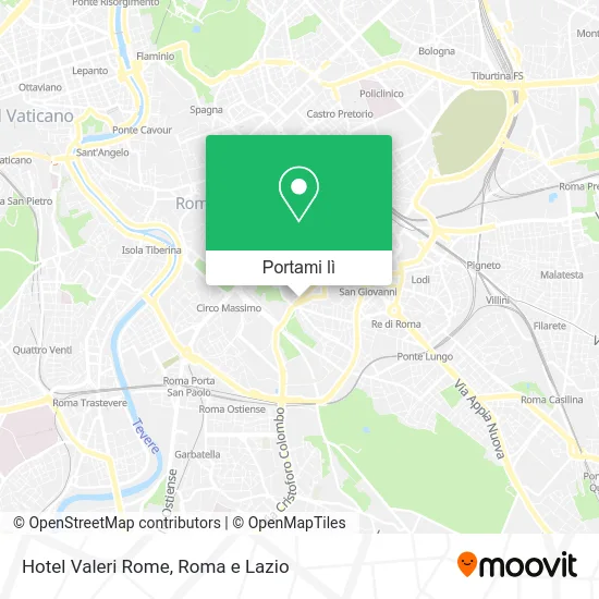 Mappa Hotel Valeri Rome