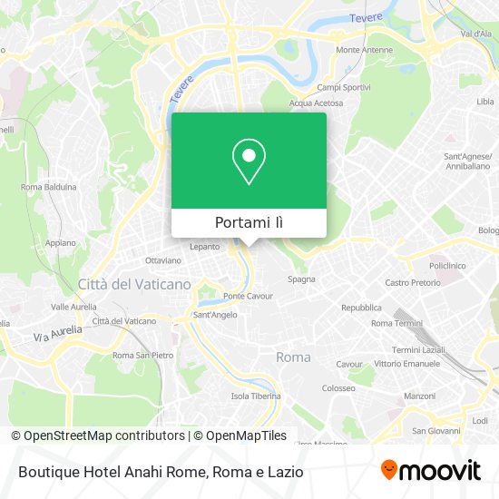 Mappa Boutique Hotel Anahi Rome