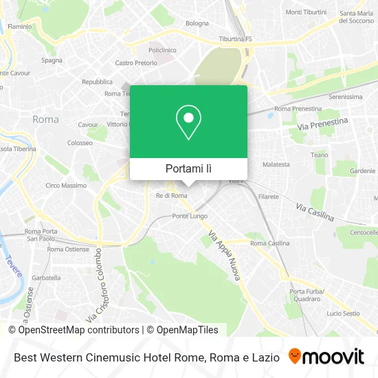 Mappa Best Western Cinemusic Hotel Rome