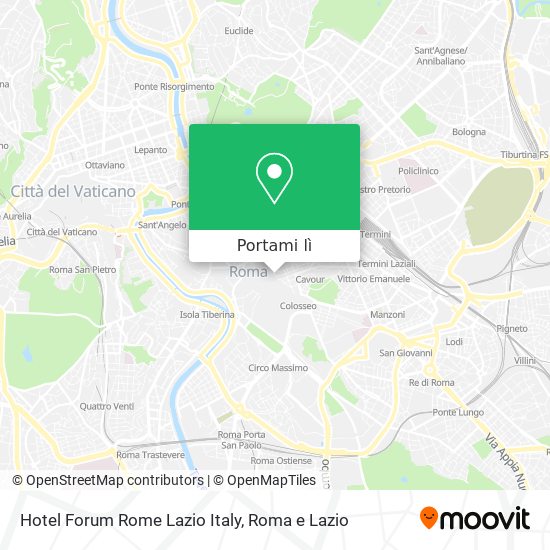 Mappa Hotel Forum Rome Lazio Italy