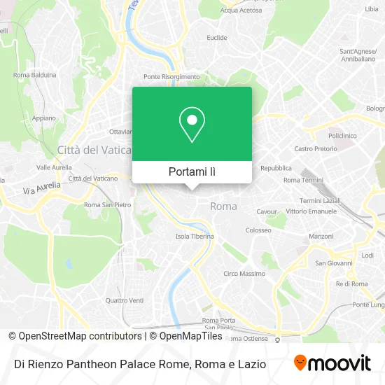 Mappa Di Rienzo Pantheon Palace Rome