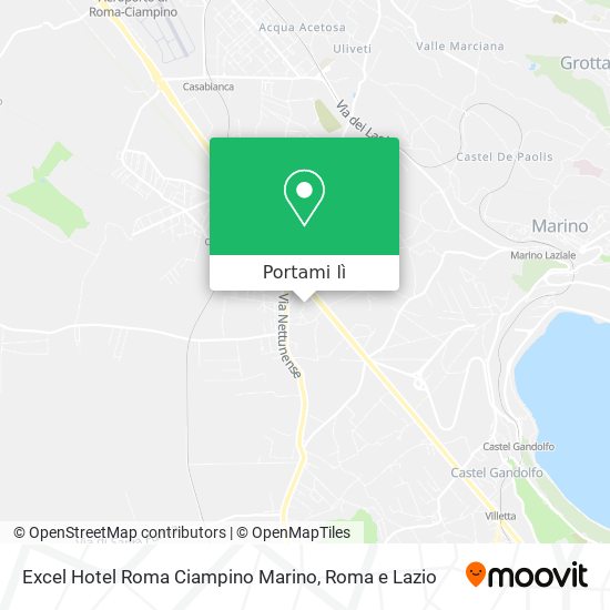 Mappa Excel Hotel Roma Ciampino Marino